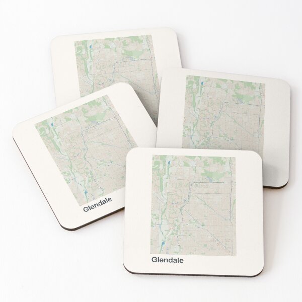 Item preview, Glendale Minimalistic Map Art designed and sold by MapsNerd.