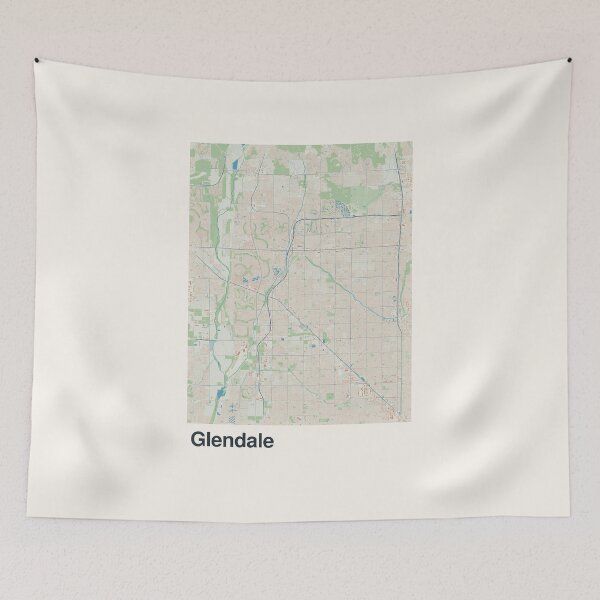 Item preview, Glendale Minimalistic Map Art designed and sold by MapsNerd.