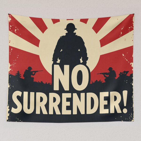 Item preview, No Surrender! | Vintage Propaganda Poster Art designed and sold by Mr-Saxon.