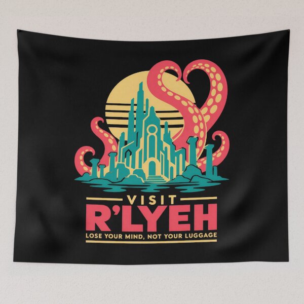 Item preview, H. P. Lovecraft Visit R'lyeh Travel Escape designed and sold by Fenay Designs.
