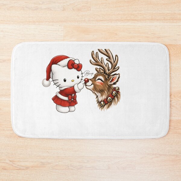 Item preview, Hello Kitty Christmas with Reindeer – Cute  Kawaii Retro Winter Holiday Aesthetic Design designed and sold by rfd2.