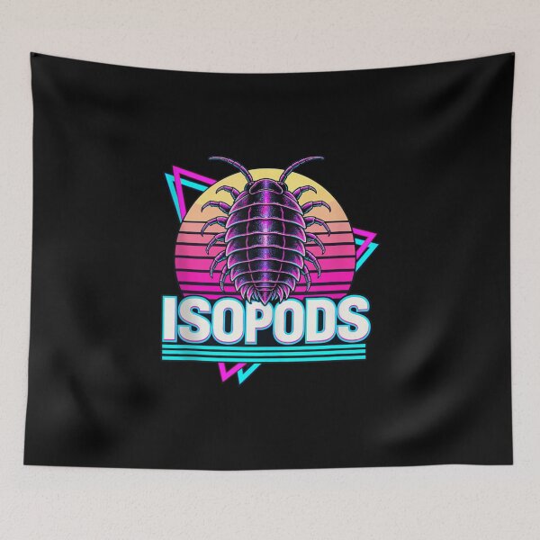 Item preview, Isopods Retro Neon Woodlice Terrarium Art designed and sold by NAAYAX.