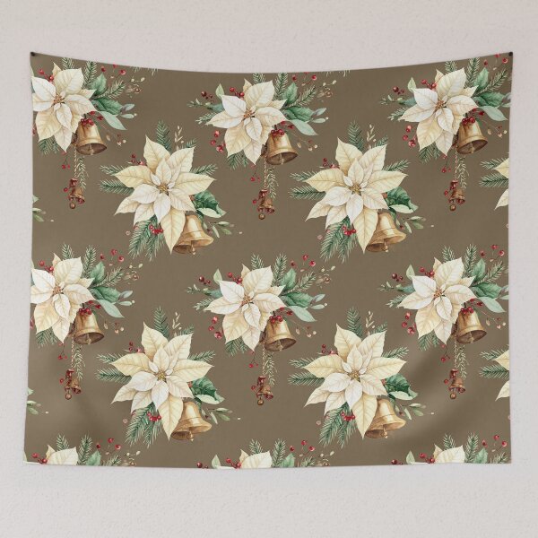 Item preview, Brown Green Rustic Winter Seamless Christmas Pattern designed and sold by FuzionRaptor.