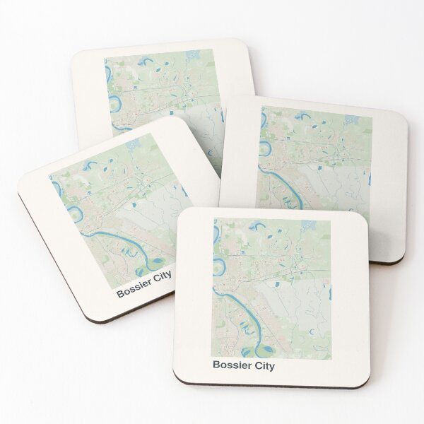 Item preview, Bossier City Minimalistic Map Art designed and sold by MapsNerd.