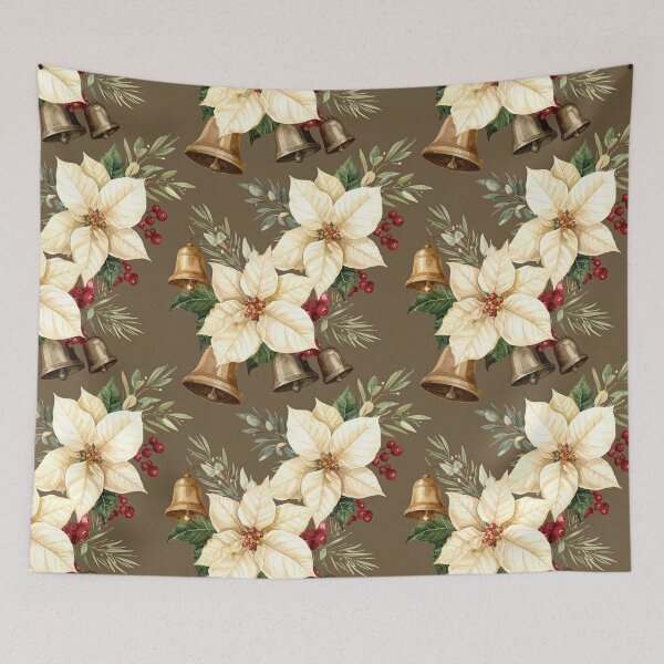 Item preview, Brown Green Rustic Winter Seamless Christmas Pattern designed and sold by FuzionRaptor.