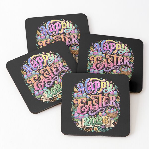 Item preview, Colorful Happy Easter 2026 Floral Typography designed and sold by DariaOltes.