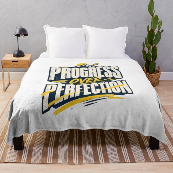 Item preview, Progress Over Perfection – Growth Mindset Motivational Design designed and sold by JustDoIt27.
