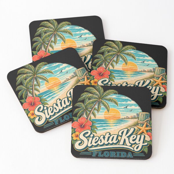 Item preview, This is a tropical beach design for Siesta Key, Florida designed and sold by RBBeachDesigns.