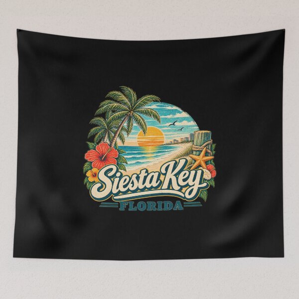 Item preview, This is a tropical beach design for Siesta Key, Florida designed and sold by RBBeachDesigns.