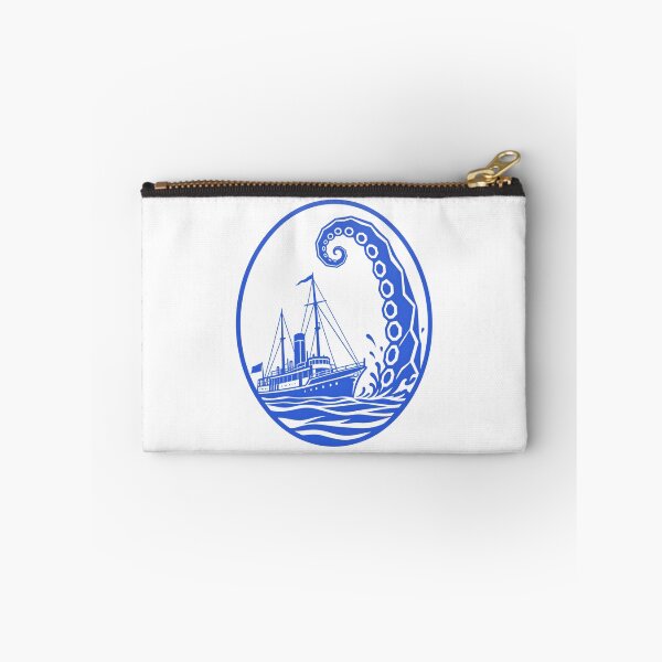 Item preview, H. P. Lovecraft Blue Ship and Giant Tentacle designed and sold by Fenay Designs.