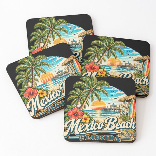 Item preview, This is a tropical beach design for Mexico Beach, Florida designed and sold by RBBeachDesigns.