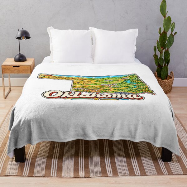 Item preview, Hand Drawn Oklahoma Travel Souvenir Landmark Gift designed and sold by MichaeIRellov.