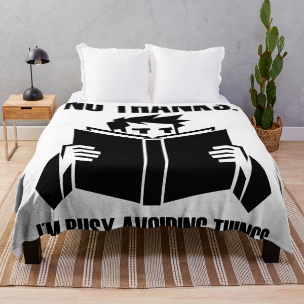 Item preview, No Thanks – Funny Introvert Reading Design designed and sold by matybrak.