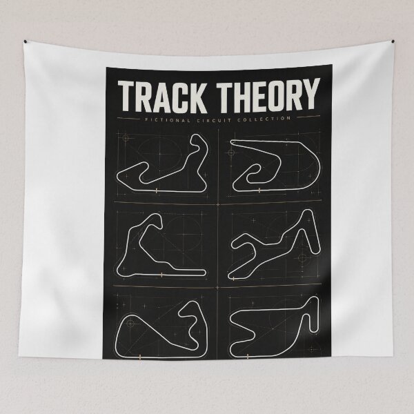 Item preview, Track Theory Racing Poster, Six Fictional Race Circuits, Black and Gold Motorsport Wall Art, Garage Decor, Digital Download designed and sold by shopcanva.