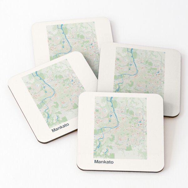 Item preview, Mankato Minimalistic Map Art designed and sold by MapsNerd.