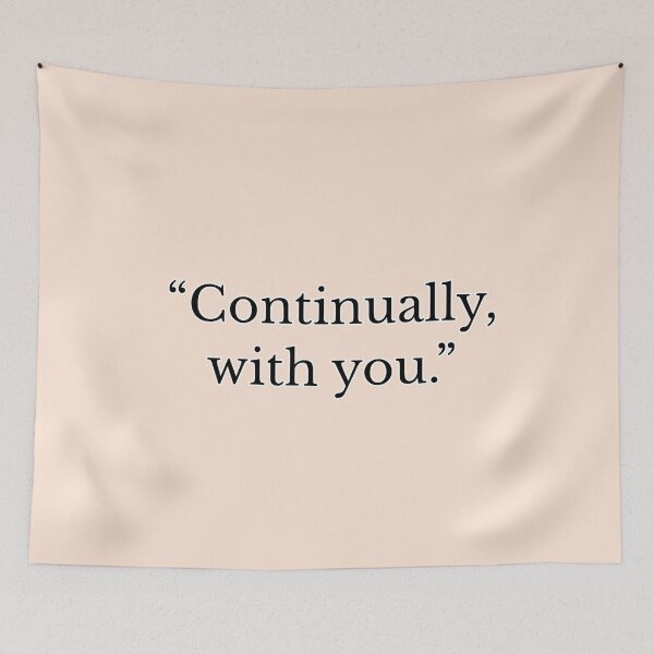 Item preview, (Black2) Continually, With You Minimalist Romantic Quote designed and sold by r-wan-design.