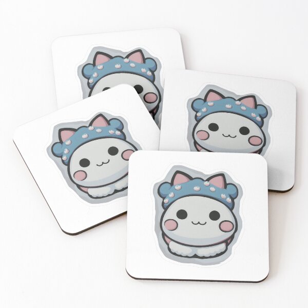 Item preview, Kawaii White Character Blue Hood designed and sold by For-Cat Studio.