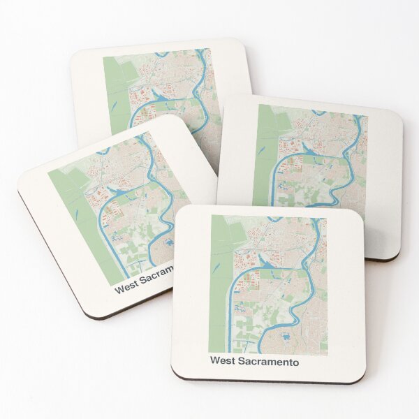 Item preview, West Sacramento Minimalistic Map Art designed and sold by MapsNerd.