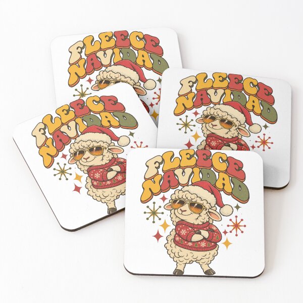 Item preview, Fleece Navidad Cool Sheep in Ugly Christmas Sweater designed and sold by codex401.