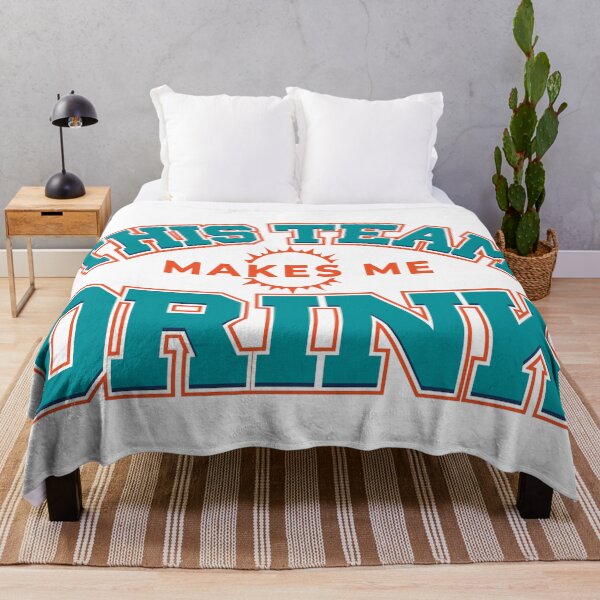 Item preview, This Team Makes Me Drink Funny Miami Dolphins Football Fan Design designed and sold by brianhillDESIGN.