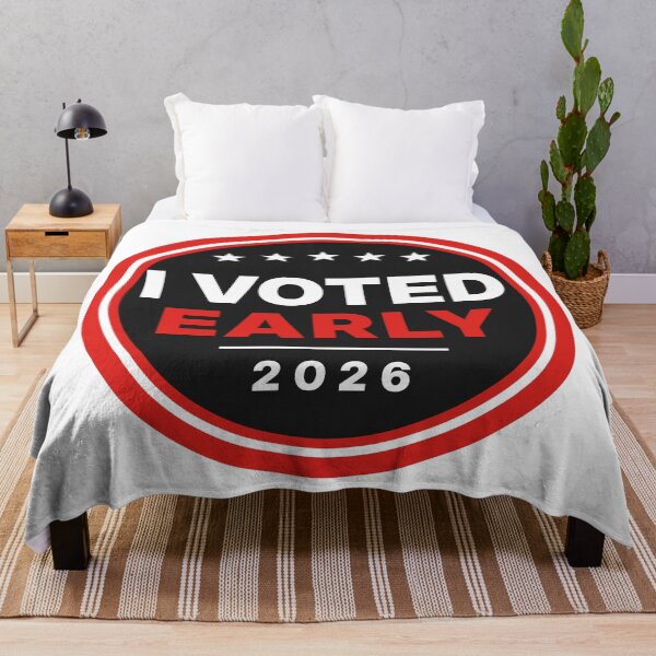 Item preview, I Voted Early 2026 Retro Badge designed and sold by AntifaShop.