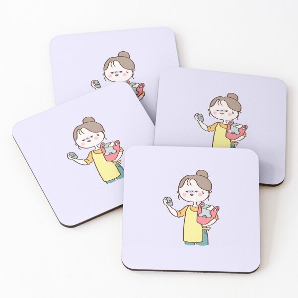 Item preview, Woman Smiling Wryly at a Rolled Up Sock designed and sold by Chunu Doodles.