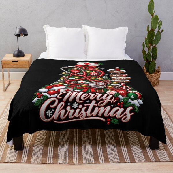 Item preview, Nurse Christmas Tree with Stethoscope Design designed and sold by rafaeltto.