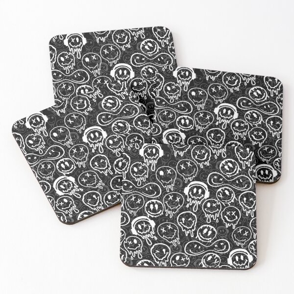 Item preview, Black and white melting smile designed and sold by Ellia Arts.