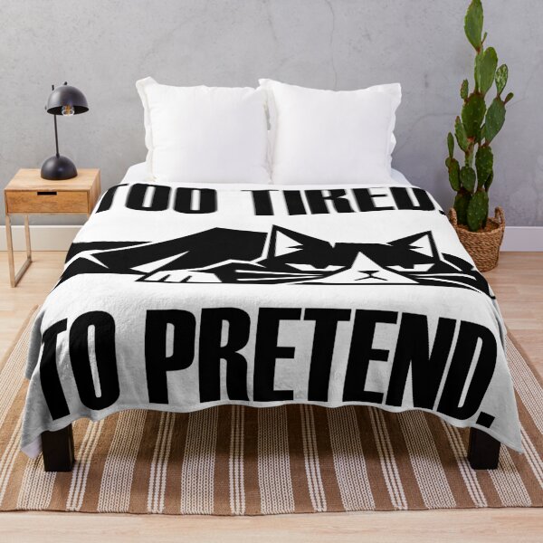 Item preview, Too Tired to Pretend – Sarcastic Cat designed and sold by matybrak.