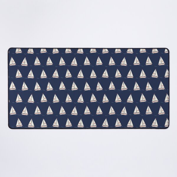 Item preview, Navy Sailboat Regatta Pattern in Classic Style designed and sold by oceanys.