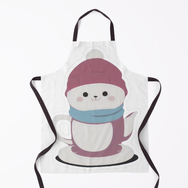 Item preview, Cozy White Bear in Pink Teacup designed and sold by For-Cat Studio.