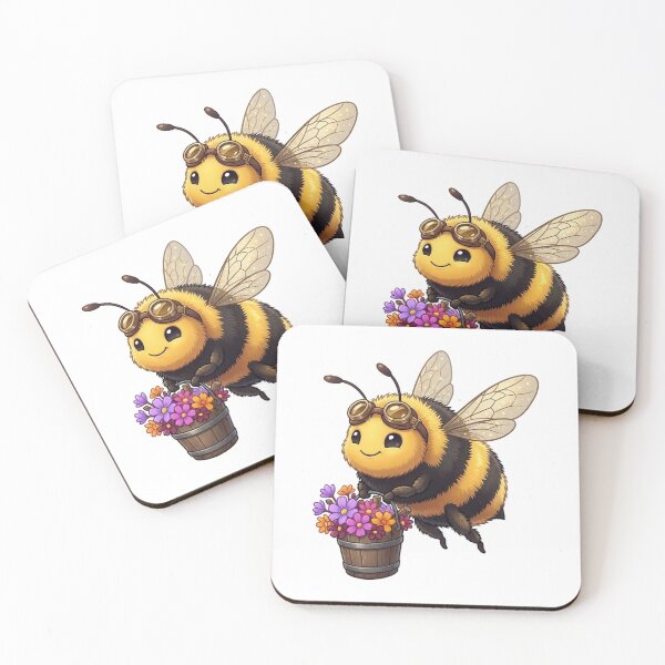 Item preview, Aviator Bumblebee Carrying Wildflower Honey Bucket designed and sold by YNAMREG.