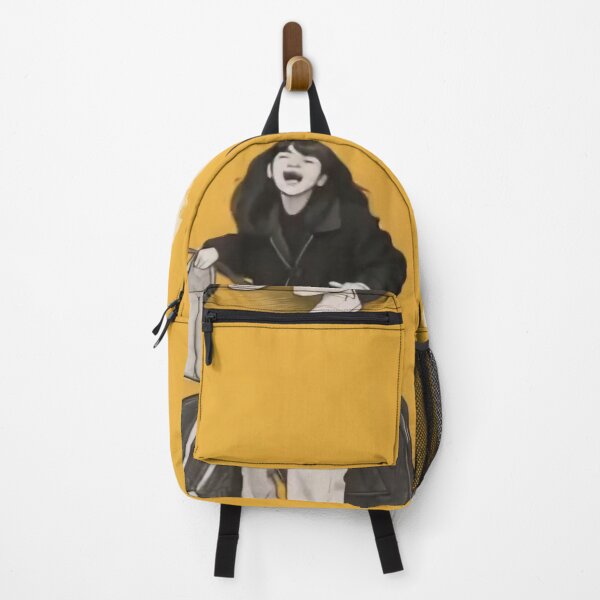 Item preview, Moody Goth Girl Riding Bicycle Yellow Aesthetic Art designed and sold by Alemway.