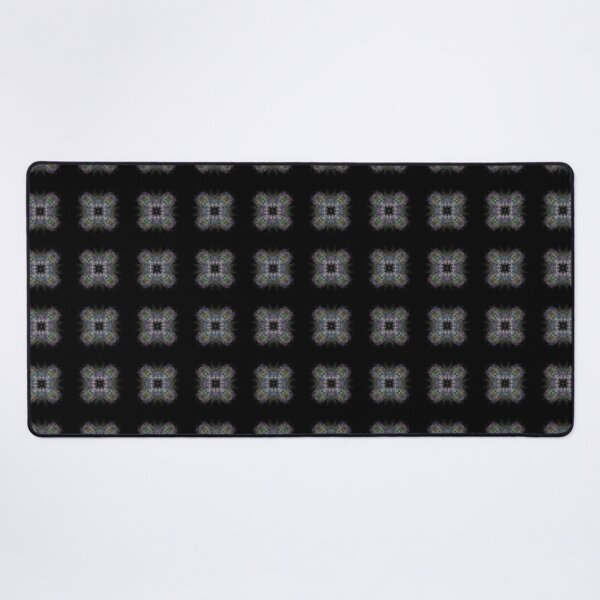 Item preview, Quadruple Symmetric Fractal Motif on Black Background designed and sold by Seamless Serenity.