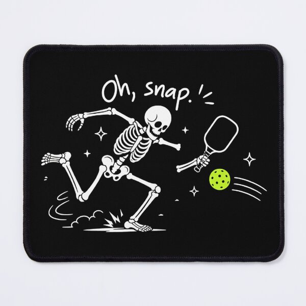 Item preview, Oh Snap Skeleton Player Pickleball Humor designed and sold by Blok45.
