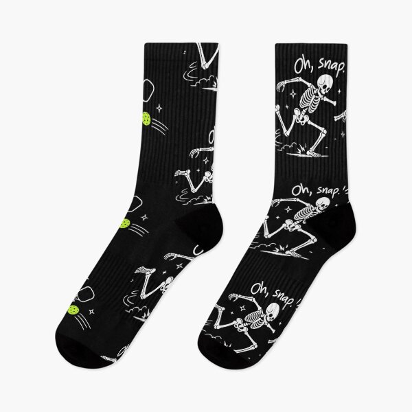 Item preview, Oh Snap Skeleton Player Pickleball Humor designed and sold by Blok45.