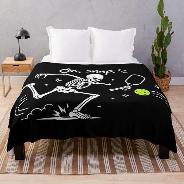 Item preview, Oh Snap Skeleton Player Pickleball Humor designed and sold by Blok45.