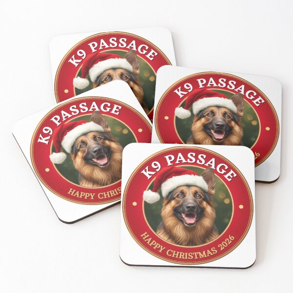 Item preview, K9 Passage Happy Christmas 2026 - German Shepherd Holiday Seal Design designed and sold by K9PASSAGE..