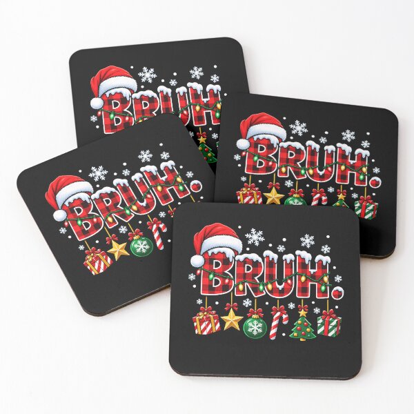 Item preview, Festive Bruh Christmas Design with Gifts and Snowflakes designed and sold by rafaeltto.