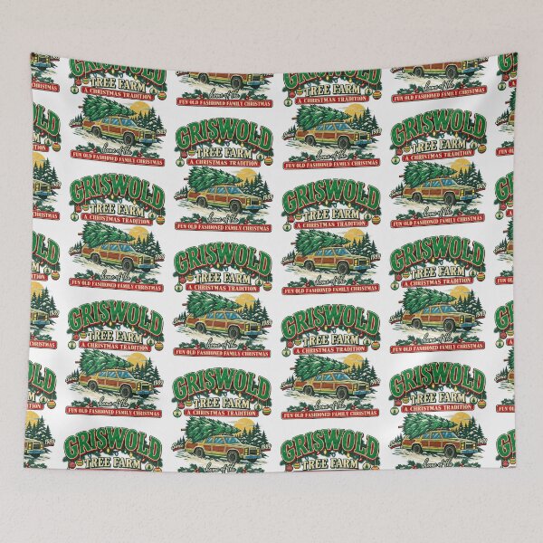 Item preview, Christmas Tree Farm Vintage Station Wagon Holiday Family Tradition Graphic designed and sold by KippyMcCall.