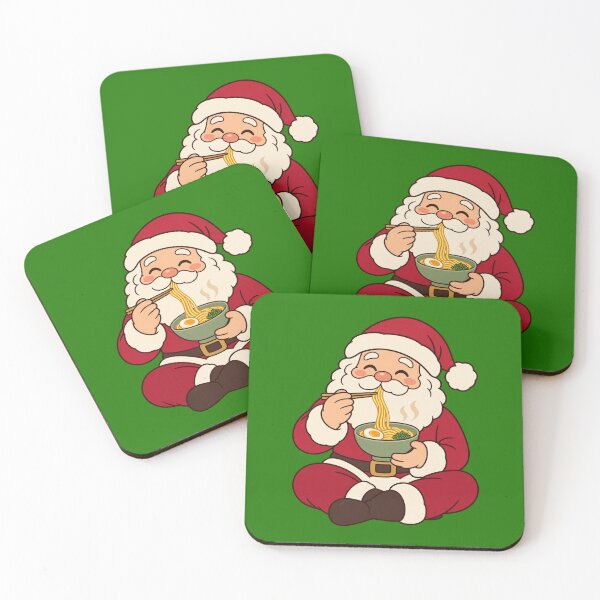 Item preview, Cute Santa Eating Ramen for Noodle Lovers – Cozy Christmas Joy designed and sold by Im-Ara.