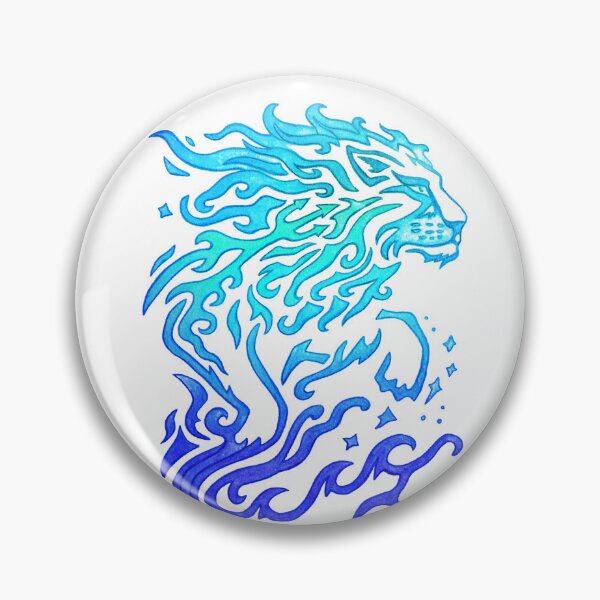 Item preview, Lion Wave - Ocean Blue designed and sold by AndresJC.