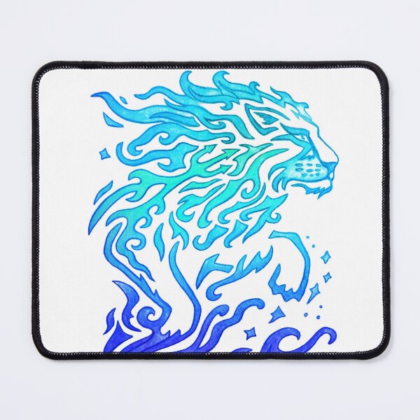 Item preview, Lion Wave - Ocean Blue designed and sold by AndresJC.