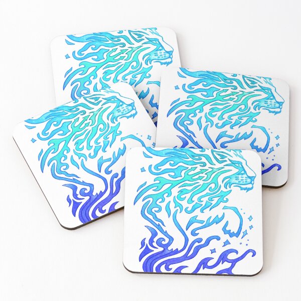 Item preview, Lion Wave - Ocean Blue designed and sold by AndresJC.