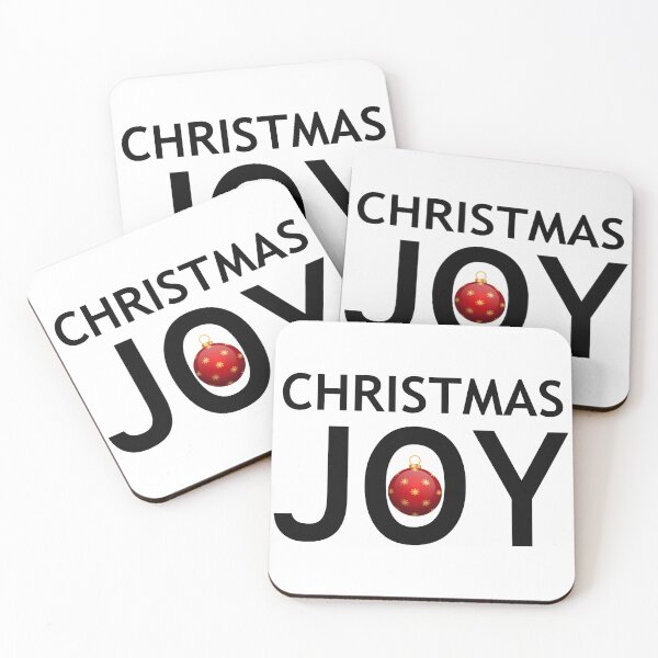 Item preview, Christmas Joy Holiday Red Ornament Typography Design designed and sold by NAMASTHE WORLD.