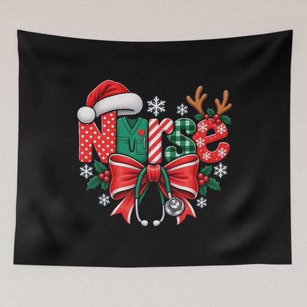 Item preview, Festive Nurse Holiday Design for Nurses and Healthcare Workers designed and sold by rafaeltto.