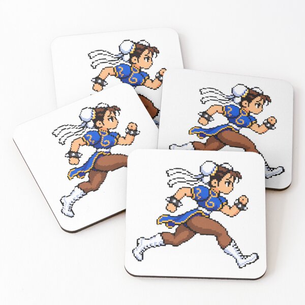 Item preview, Chun-Li Running – Retro Arcade Pixel Art designed and sold by RunningPixelCup.