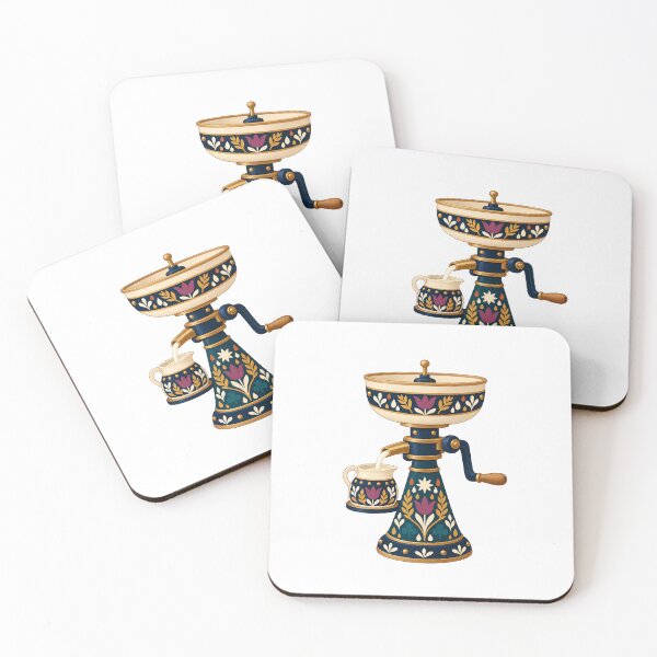 Item preview, Folk Painted Hand Cranked Cream Separator designed and sold by H. Doucette Studio.