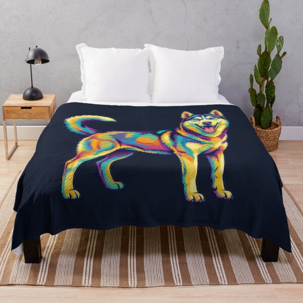 Item preview, Vibrant Pop Art Siberian Husky - Colorful Dog Illustration designed and sold by TontikDesign.