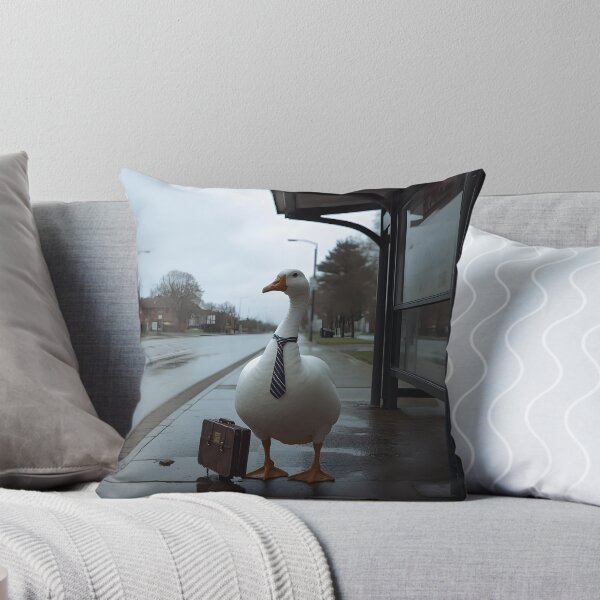 Item preview, Corporate Goose Waiting for the Bus – Funny Office Worker Animal, Tired Commuter Humor & Work Life Gift designed and sold by dreamz-world.